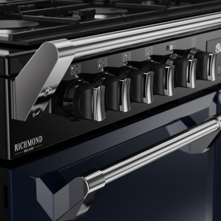 Stoves Richmond DX 110cm Dual Fuel Range Cooker - Midnight Blue