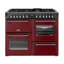 444412032 Stoves Richmond DX 110cm Dual Fuel Range Cooker - Garnet Red