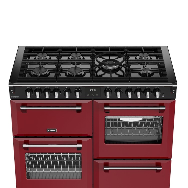 Stoves Richmond DX 110cm Dual Fuel Range Cooker - Garnet Red