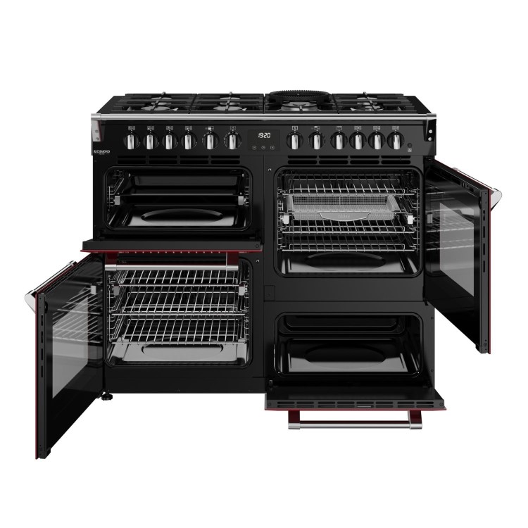 Stoves Richmond DX 110cm Dual Fuel Range Cooker - Garnet Red