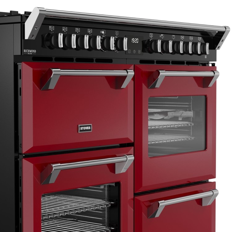 Stoves Richmond DX 110cm Dual Fuel Range Cooker - Garnet Red