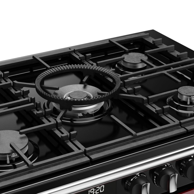 Stoves Richmond DX 110cm Dual Fuel Range Cooker - Garnet Red