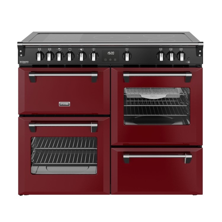 Stoves Richmond DX 110cm Electric Induction Range Cooker - Garnet Red