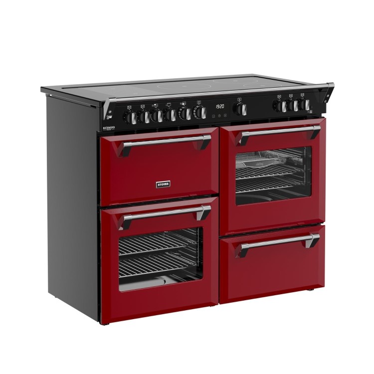 Stoves Richmond DX 110cm Electric Induction Range Cooker - Garnet Red