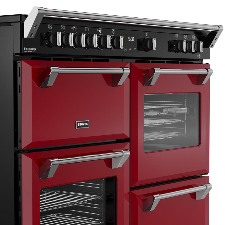 Stoves Richmond DX 110cm Electric Induction Range Cooker - Garnet Red