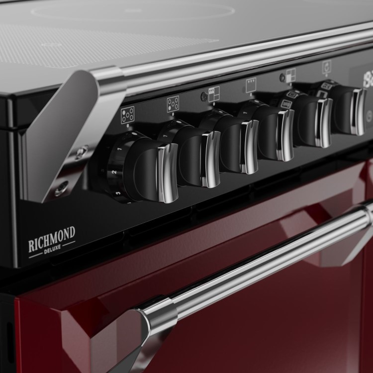 Stoves Richmond DX 110cm Electric Induction Range Cooker - Garnet Red
