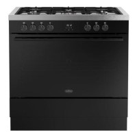 Belling Vision Single Cavity 90cm Dual Fuel Range Cooker - Black Belling Vision Single Cavity 90cm Dual Fuel Range Cooker - Black
