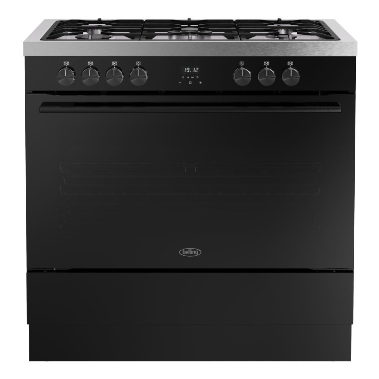 Belling Vision Single Cavity 90cm Dual Fuel Range Cooker - Black