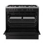 Belling Vision Single Cavity 90cm Dual Fuel Range Cooker - Black