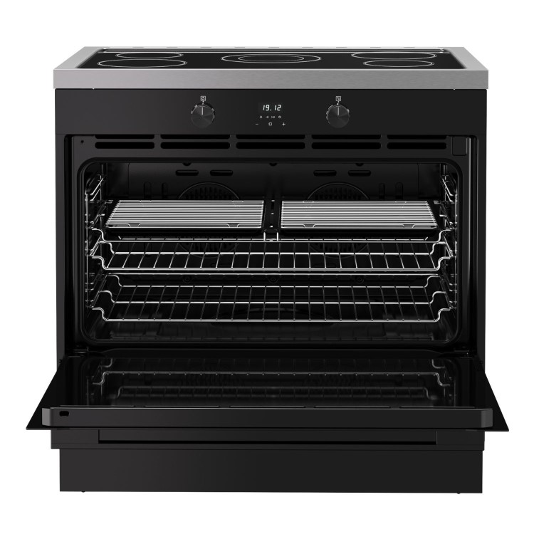Belling Vision Single Cavity 90cm Electric Range Cooker - Black