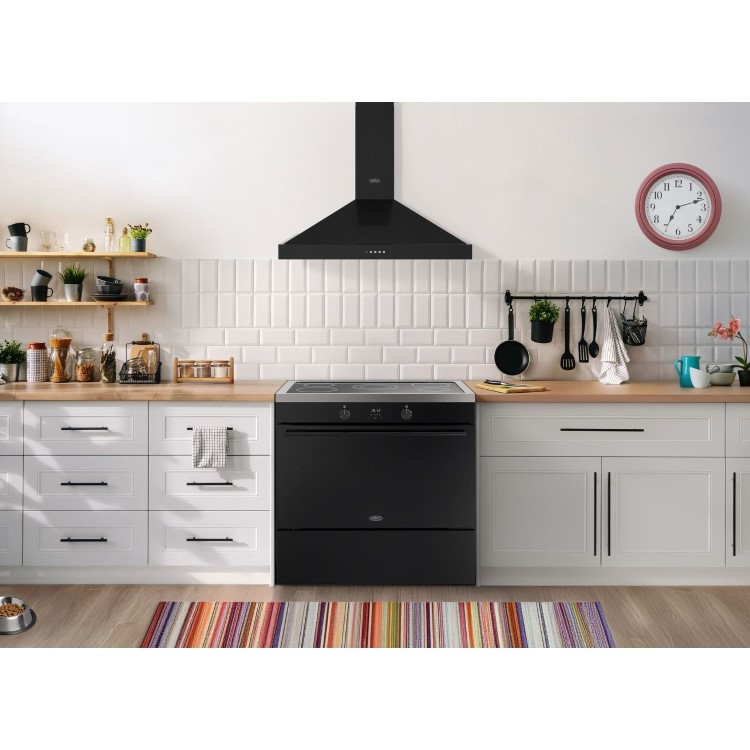 Belling Vision Single Cavity 90cm Electric Range Cooker - Black