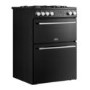 Belling Vision 60cm Dual Fuel Range Cooker - Black & Silver Steel