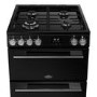 Belling Vision 60cm Dual Fuel Range Cooker - Black & Silver Steel
