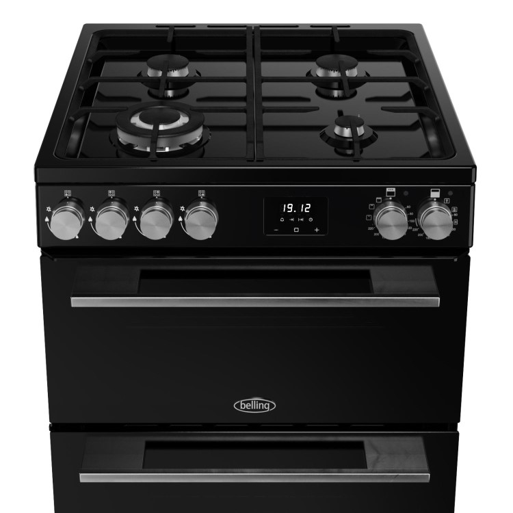 Belling Vision 60cm Dual Fuel Range Cooker - Black & Silver Steel