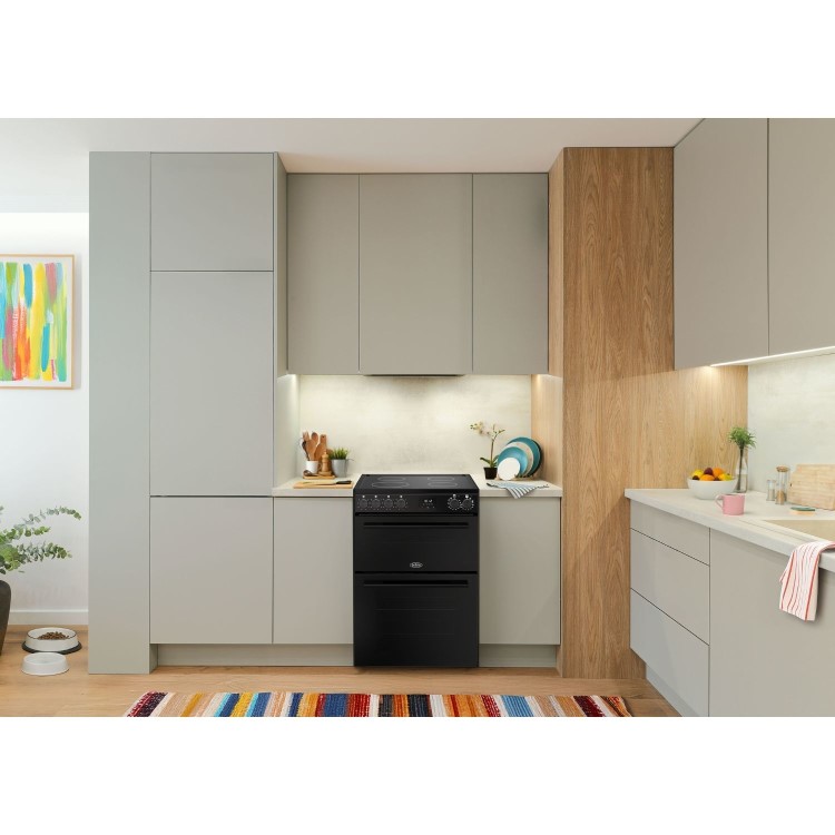 Belling Vision 60cm Electric Cooker with Ceramic Hob - Black