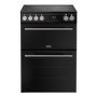 Belling Vision 60cm Electric Range Cooker - Black & Silver Steel