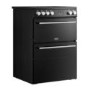 Belling Vision 60cm Electric Range Cooker - Black & Silver Steel