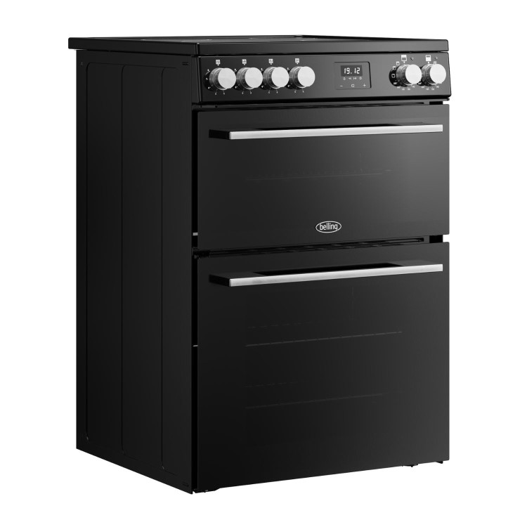 Belling Vision 60cm Electric Range Cooker - Black & Silver Steel