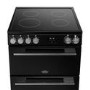 Belling Vision 60cm Electric Range Cooker - Black & Silver Steel