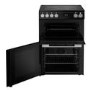 Belling Vision 60cm Electric Range Cooker - Black & Silver Steel