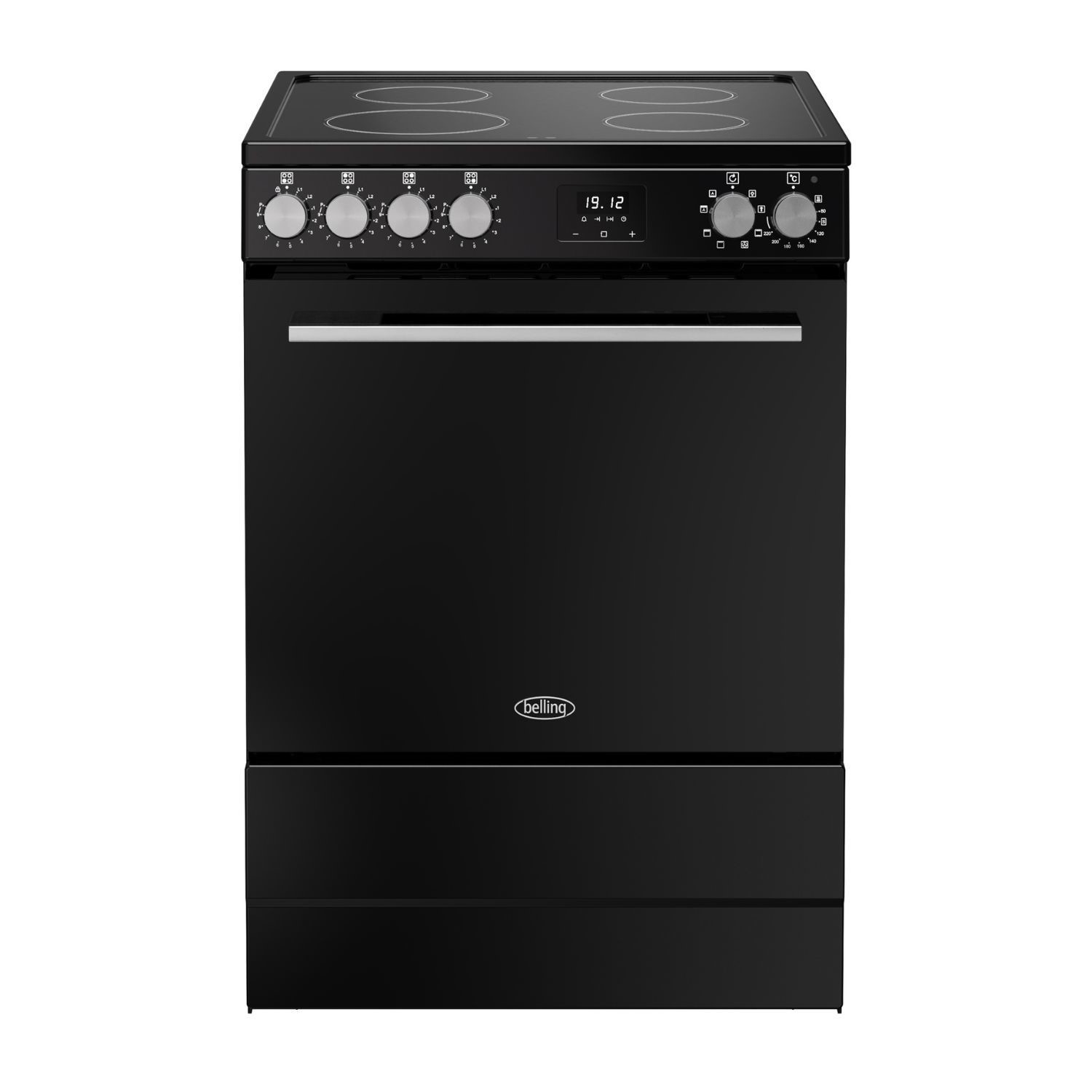 Belling Vision 60Cm Electric Cooker With Induction Hob  & Silver Steel 444412054