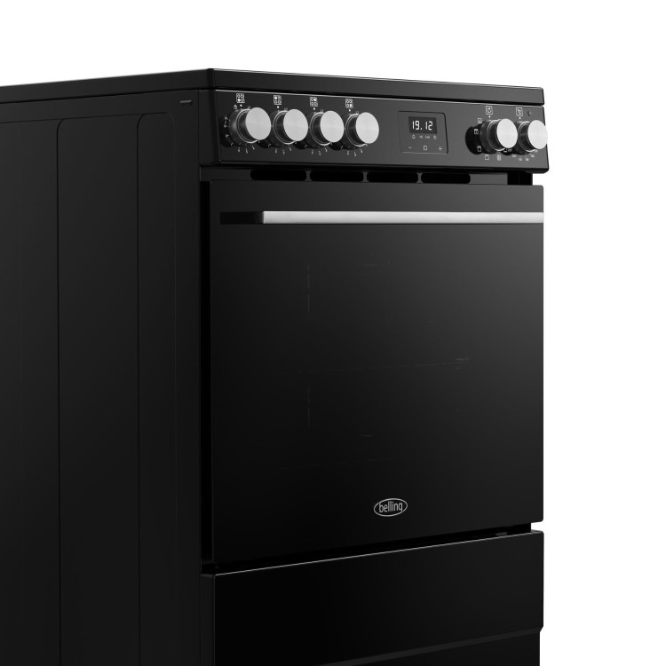 Belling Vision 60cm Electric Range Cooker - Black & Silver Steel