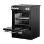 Belling Vision 60cm Electric Range Cooker - Black & Silver Steel