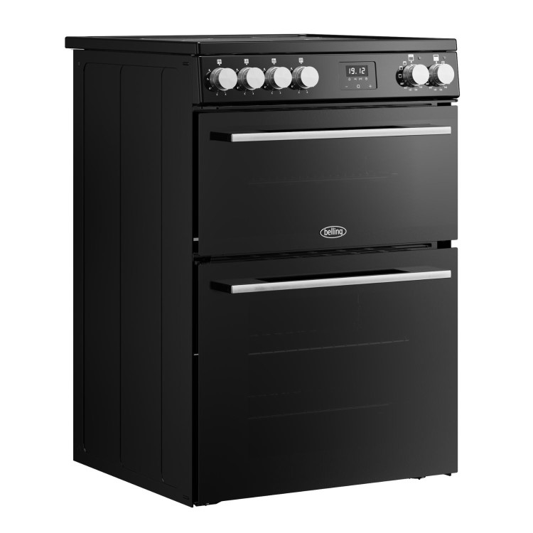 Belling Vision 60cm Electric Range Cooker - Black & Silver Steel