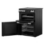 Belling Vision 60cm Electric Range Cooker - Black & Silver Steel