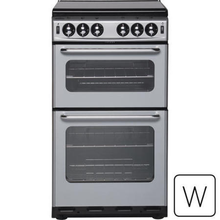 GRADE A2 - Light cosmetic damage - New World 500SIDLm 50cm Twin Cavity Gas Cooker