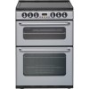 New World EC600DOm 60cm Double Oven Electric Cooker - Silver 
