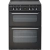 New World EC600DOm 60cm Double Oven Electric Cooker - Black 