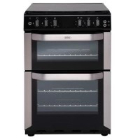 Belling FSDF60DO Double Oven 60cm Dual Fuel Cooker - Stainless Steel