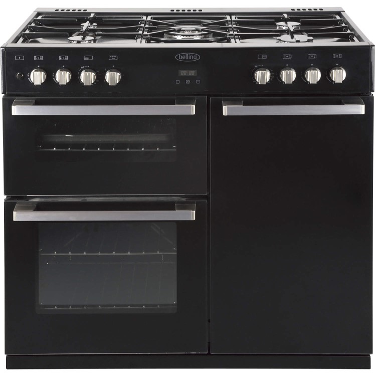 Belling DB4 90DFT 90cm Dual Fuel Range Cooker - Black