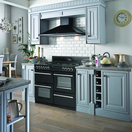 Belling Classic 100DFT 100cm Dual Fuel Range Cooker - Black