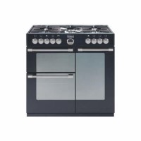 Stoves Sterling 900DFT 90cm Dual Fuel Range Cooker - Black