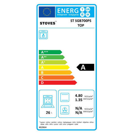 Stoves Built Under Gas Double Oven - Stainless Steel
