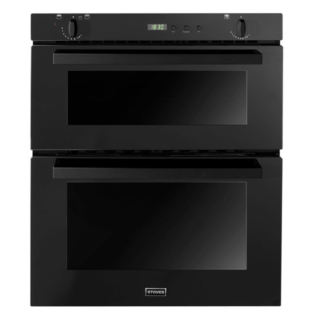 Stoves Built Under Gas Double Oven - Black