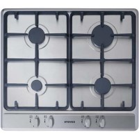 Stoves SGH600C 60cm Four Burner Gas Hob With Cast Iron Pan Stands - Stainless  Steel Stoves SGH600C 60cm Four Burner Gas Hob With Cast Iron Pan Stands - Stainless  Steel