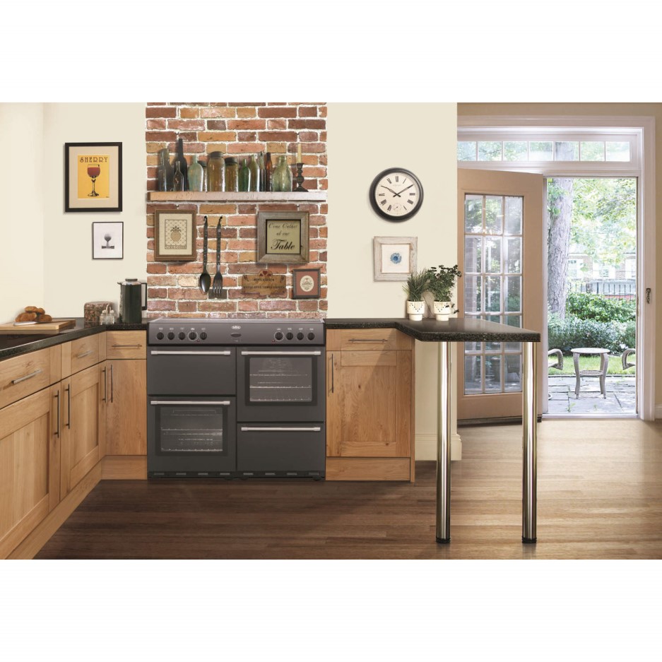 Belling Country Classic 100cm LPG Gas Range Cooker in Silver 444440979