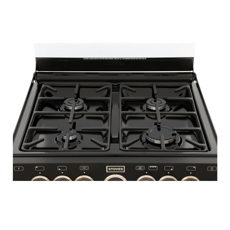 Refurbished Stoves Sterling 600G Mini Range 60cm Gas Cooker Black