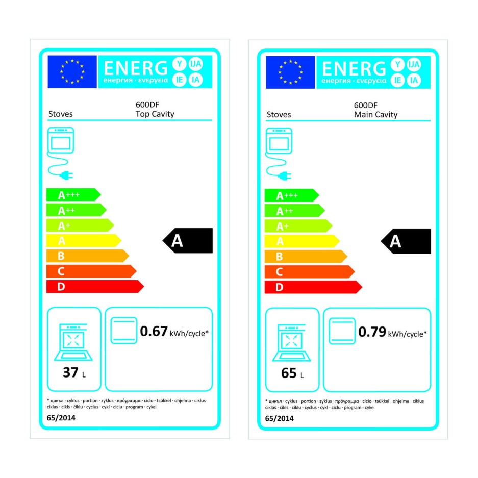 Stoves Sterling 600DF 60cm Double Oven Dual Fuel Mini Range Cooker