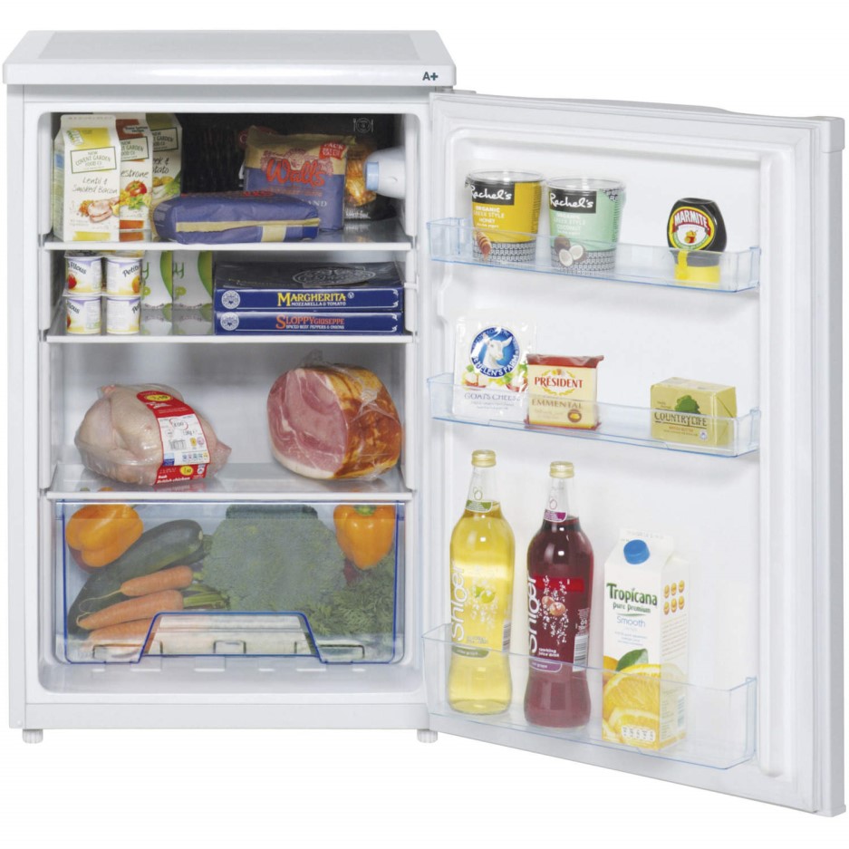 LEC L5511W 55cm Wide Freestanding Under Counter Fridge White
