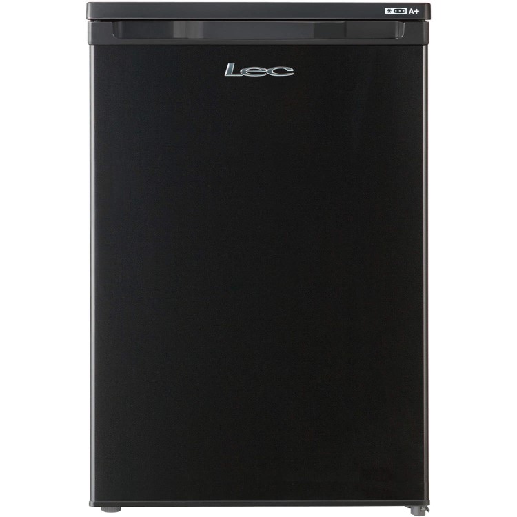 GRADE A1 - LEC U5511 55cm Wide Freestanding Upright Under Counter Freezer - Black