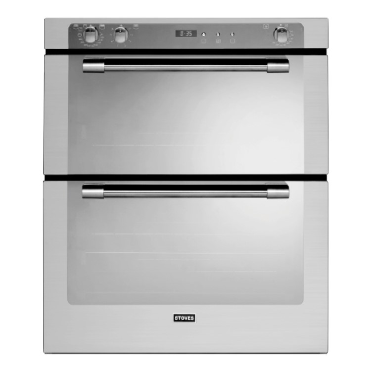 Stoves Sterling 700FP Fanned Electric Built-under Double Oven - Stainless Steel