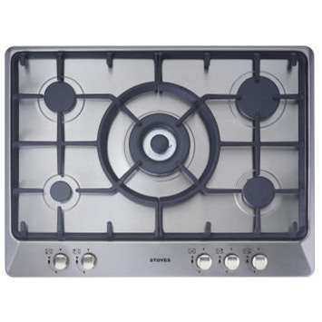 Stoves Sterling G700C Five Burner 70cm Gas Hob in Stainless steel