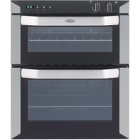GRADE A2 - Belling 444441105 BI70MLPG LPG Gas Built Under Twin Cavity Oven - Satin Steel