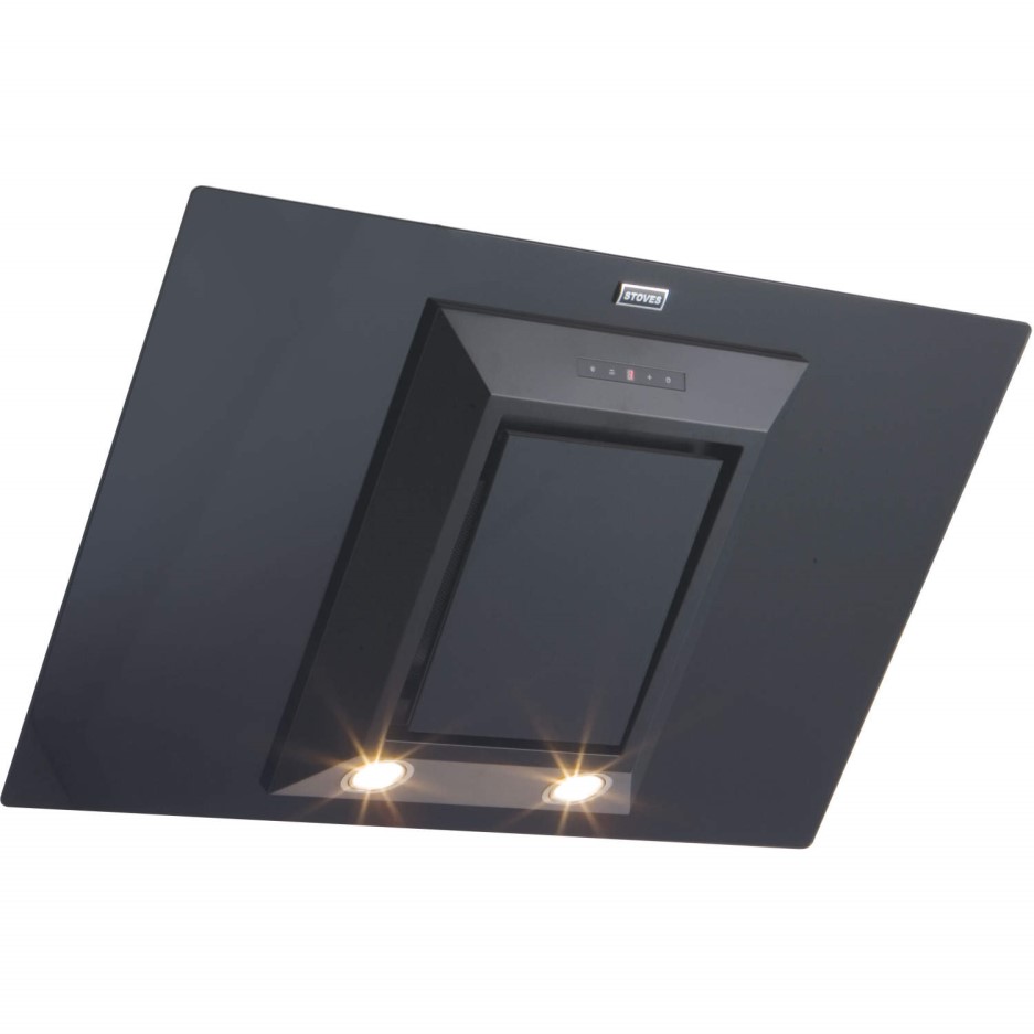 black angled cooker hood 90cm