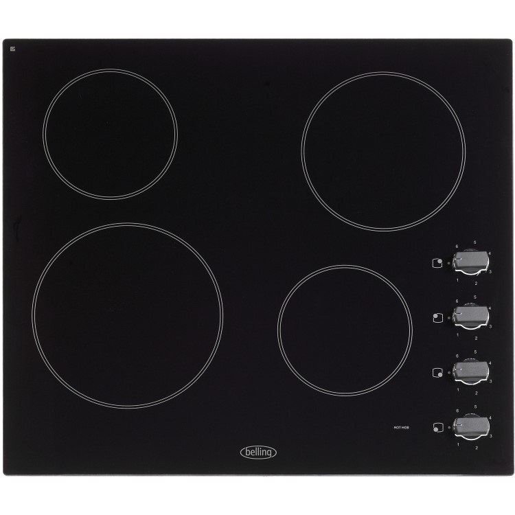 Belling CH60RX 60cm 4 Zone Ceramic Hob - Black