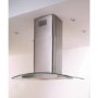 Belling 91 DIH Curved Glass 90cm Island Cooker Hood Stainless Steel